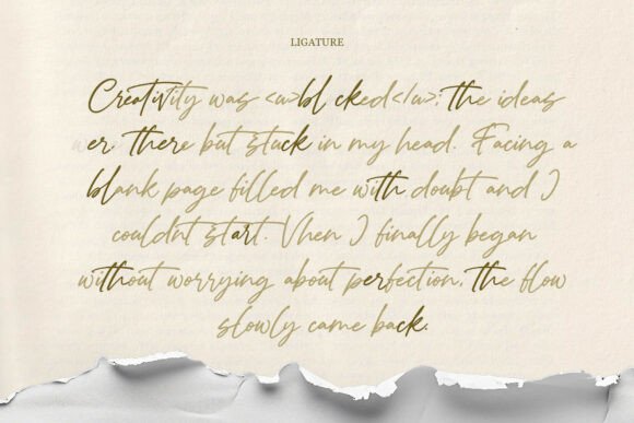 Paper Rhythm Font PNG with transparent background - Preview 4