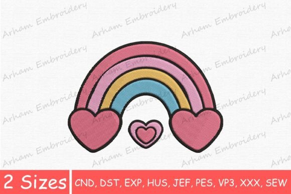 Pastel Rainbow Heart
