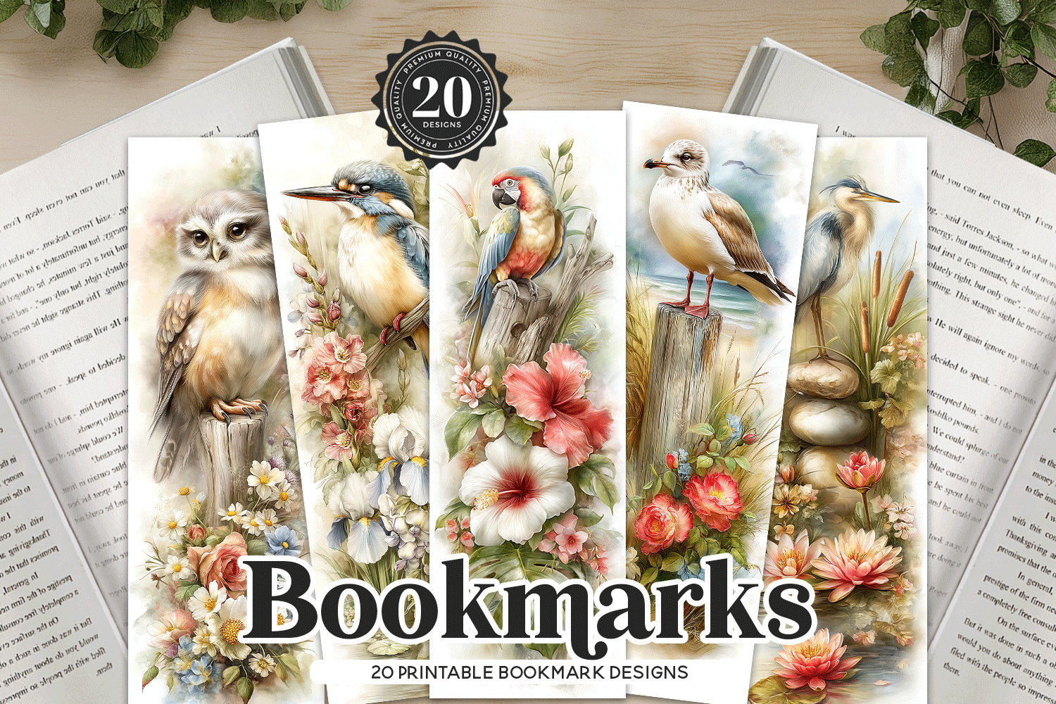 Printable Bird Bookmarks Graphic by Luv Bijou · Creative Fabrica