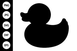 Rubber Duck Silhouette SVG Graphic by MYDIGITALART13 · Creative Fabrica