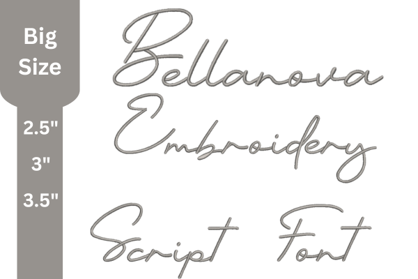 Script Embroidery Font