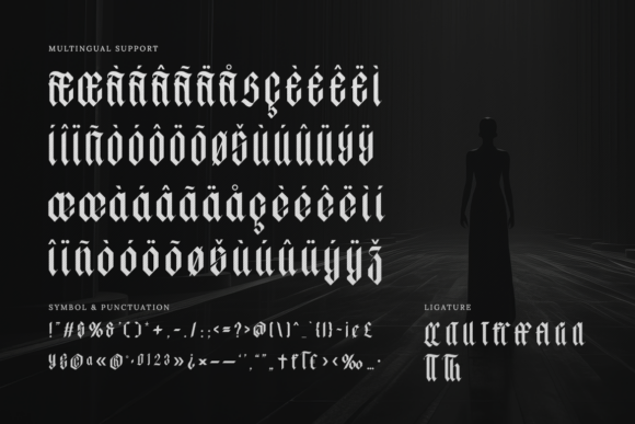 Sharp Shadow Font PNG with transparent background - Preview 2
