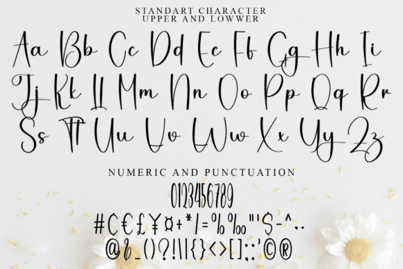 Smooth Beautiful Font PNG with transparent background - Preview 4