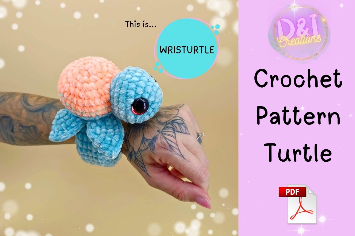 Turtle Bracelet Crochet Pattern PDF