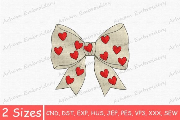 Valentine Heart Bow, Cute Heart Bow