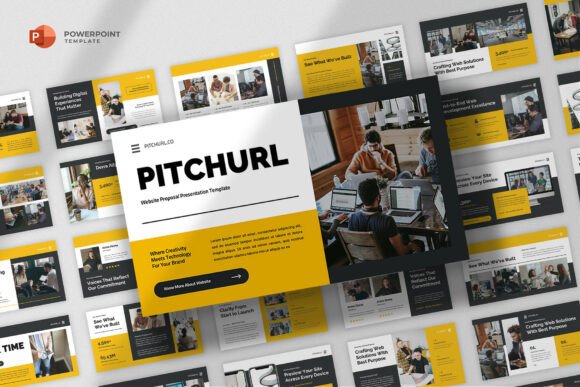 Preview of Website Proposal Powerpoint Template marketing presentation template