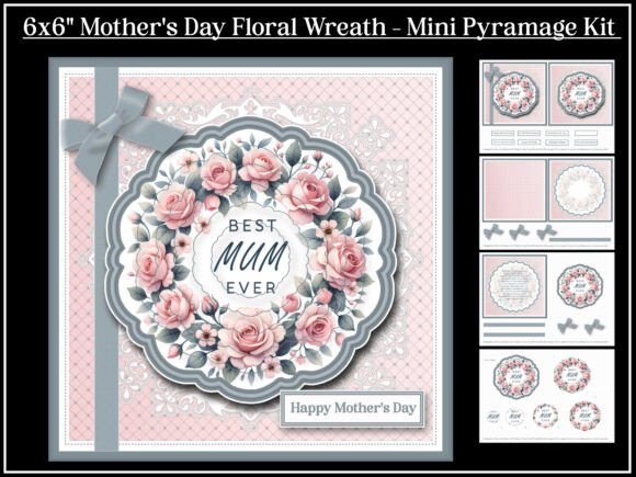 6x6" Mother's Day Wreath Mini Kit