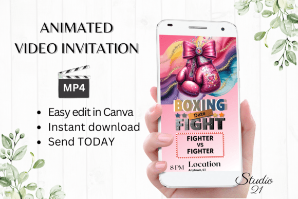 Animated Boxing Invitation