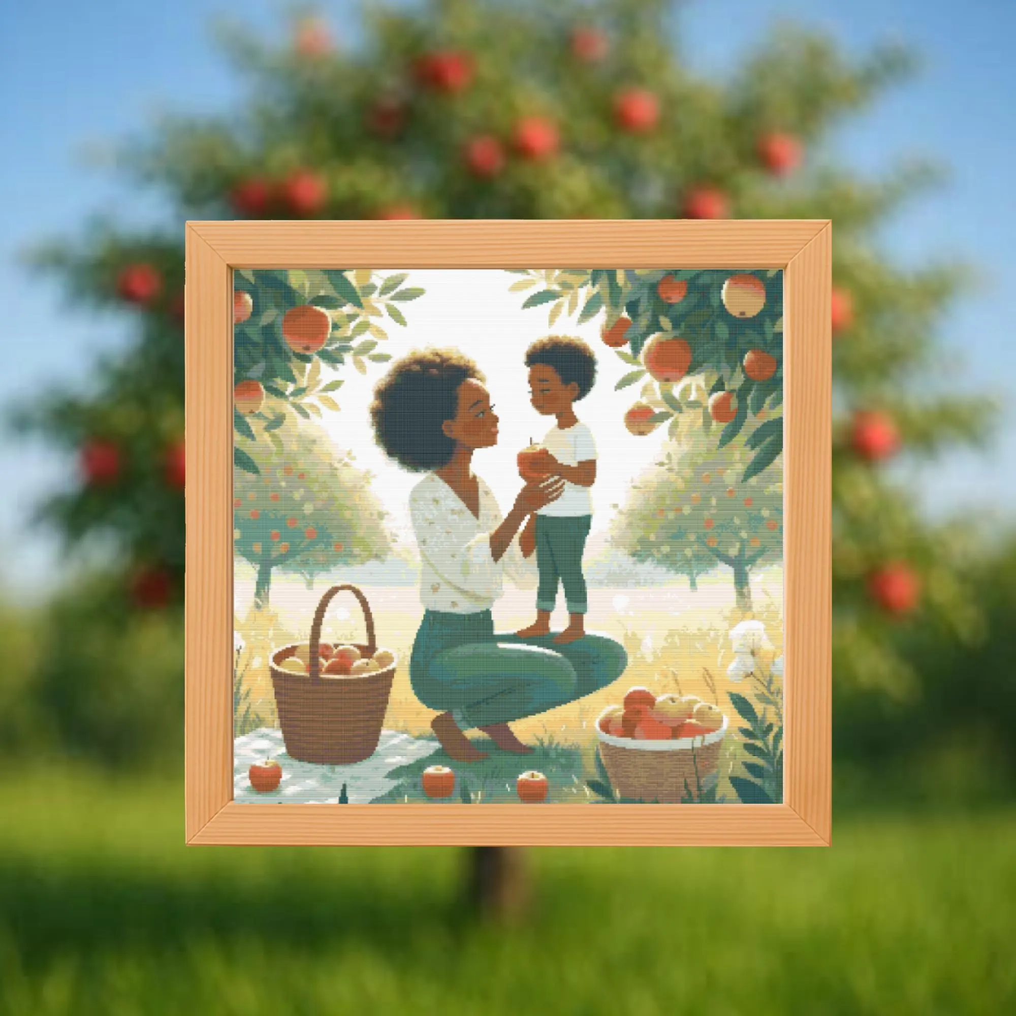 🍎Apple of My Eye Cross Stitch Pattern