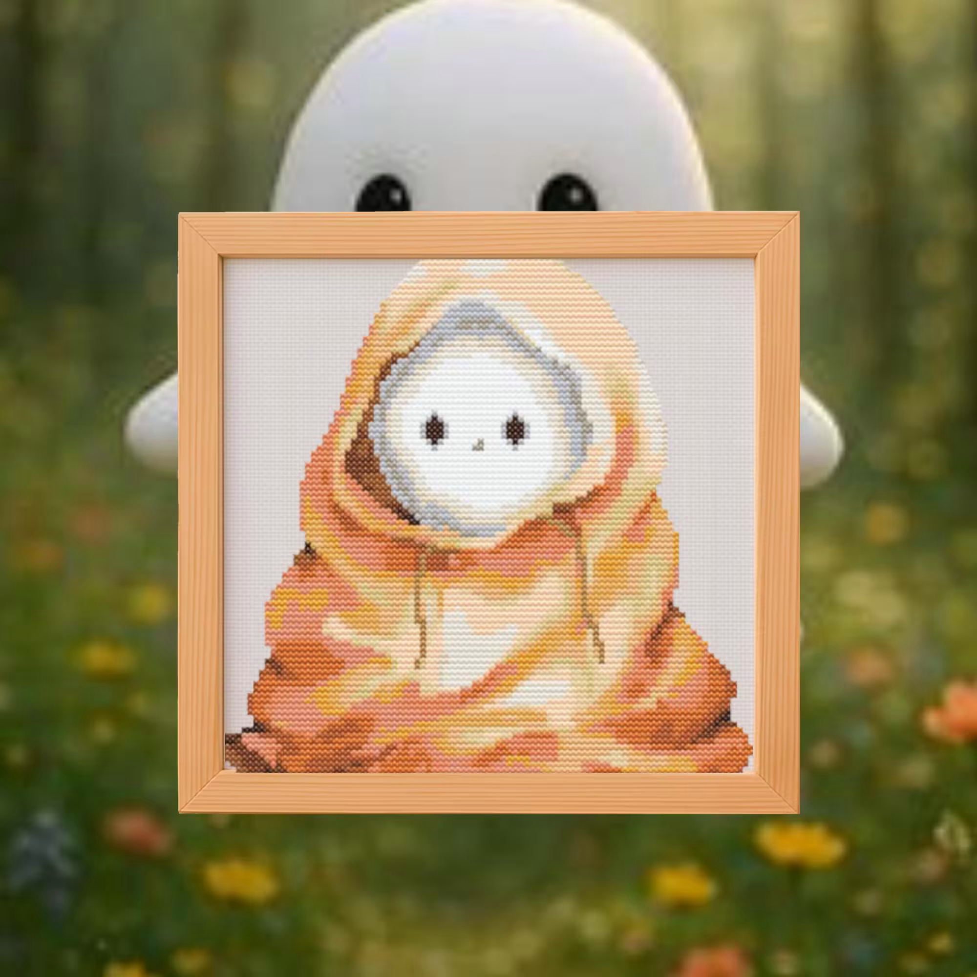 👻Autumn Lil Ghost Cross Stitch Pattern