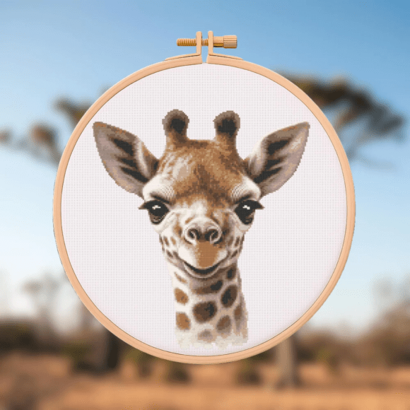 🦒Baby Giraffe Cross Stitch Pattern