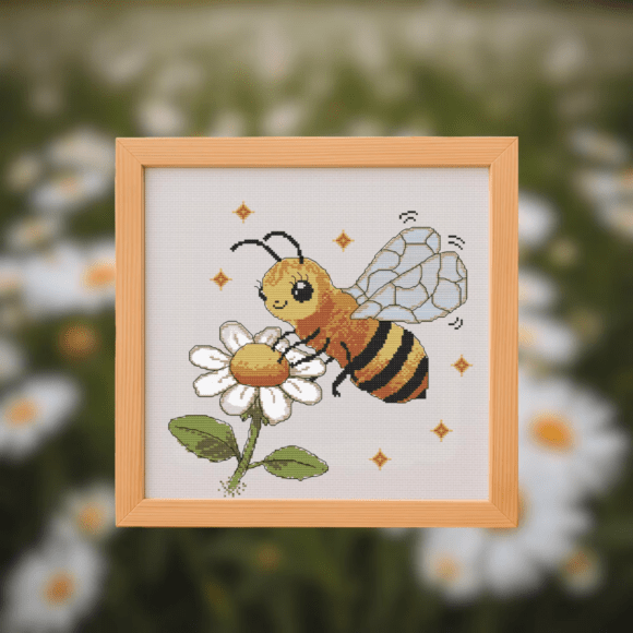 🐝Bee My Daisy Cross Stitch Pattern
