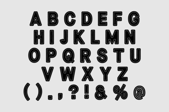 Black Round Font - Preview 4