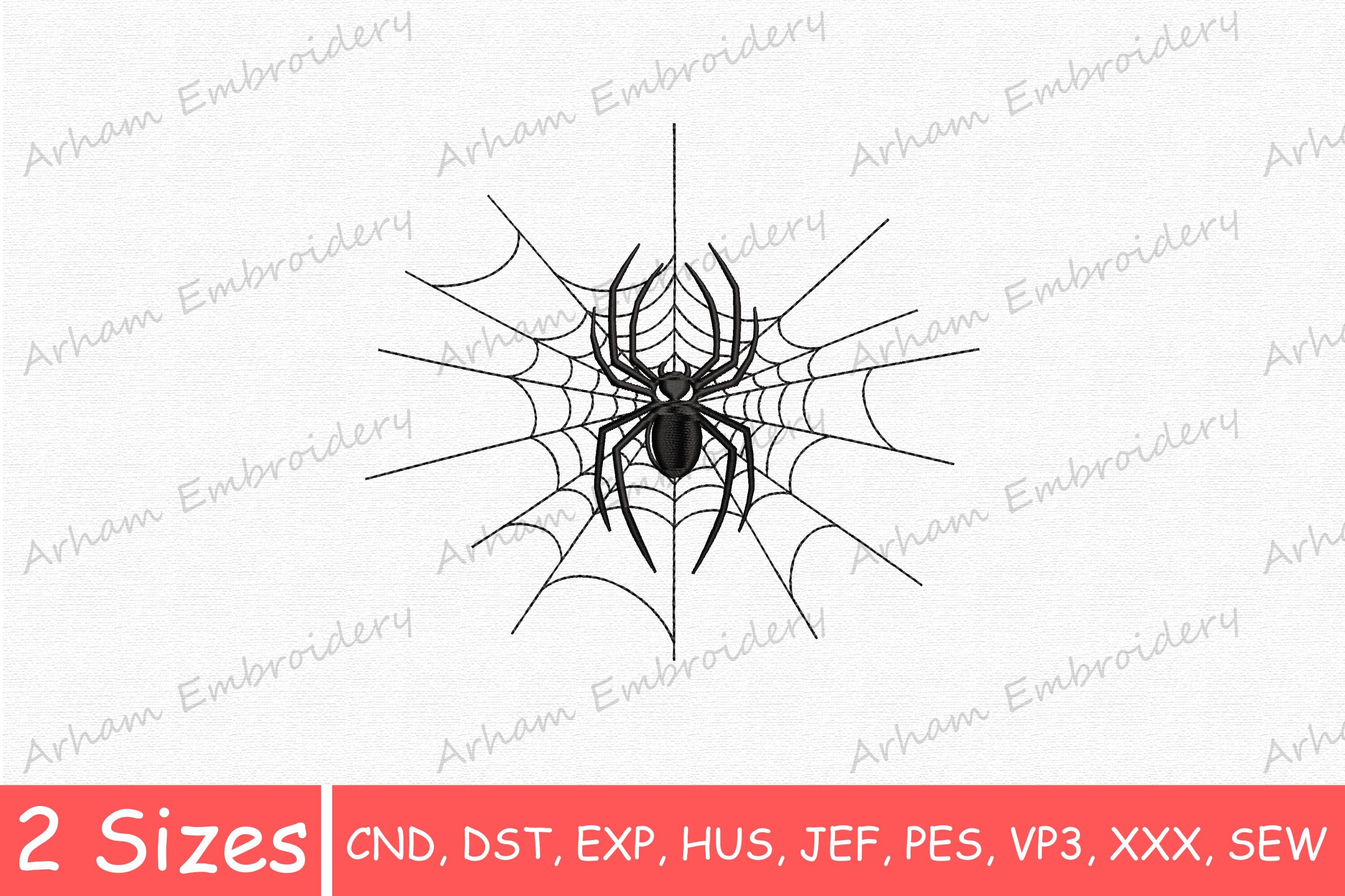 Black Spider on Web, Gothic Spider