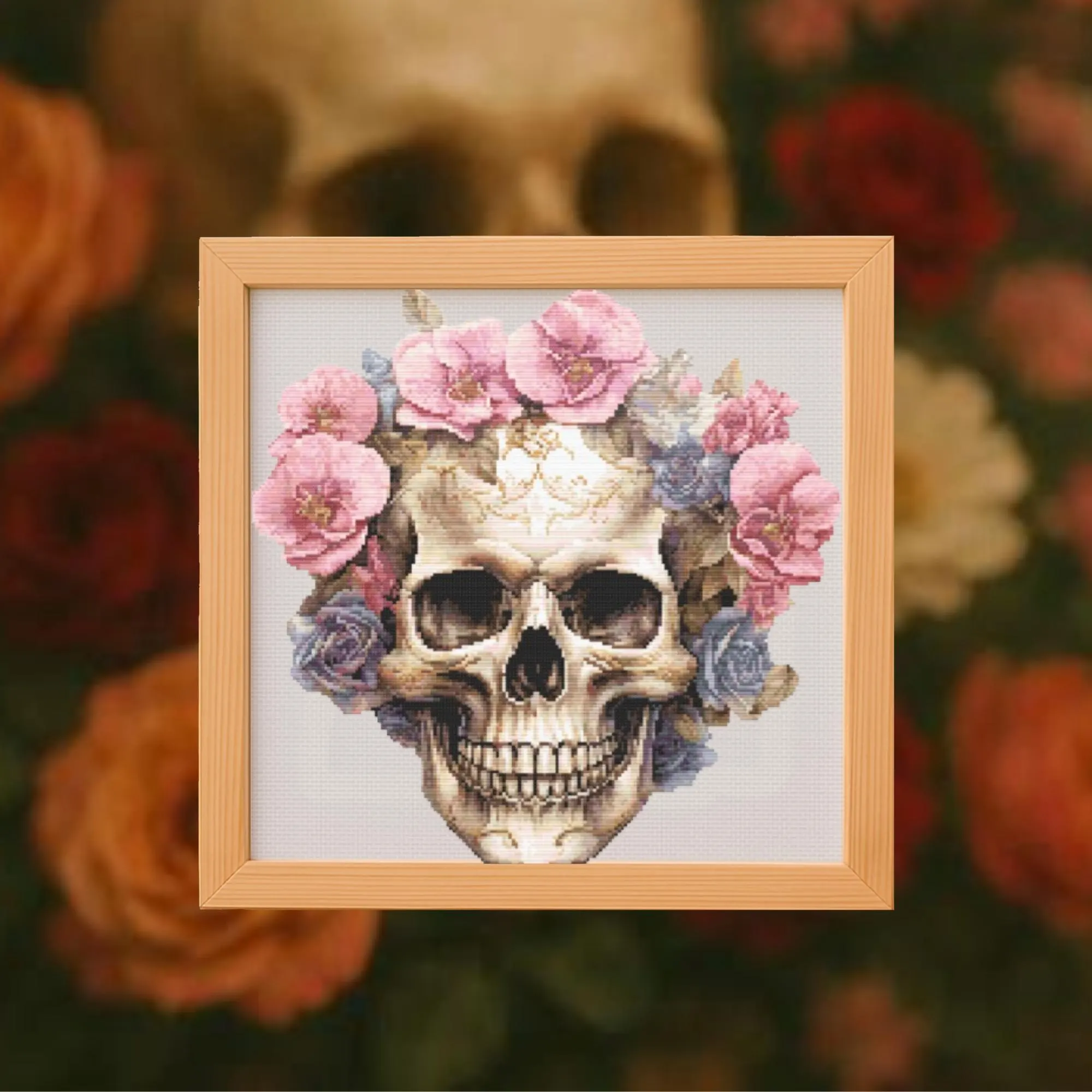 💀Bloom and Bones Cross Stitch Pattern