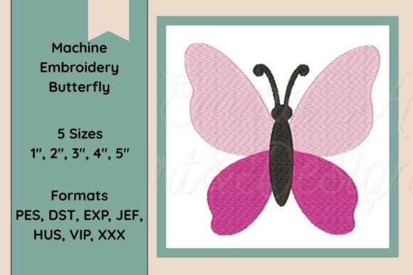 Butterfly Machine Embroidery Design