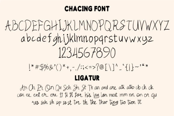 Chacing Font - Preview 3