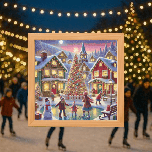 ⛸️Christmas Ice Rink Village Cross