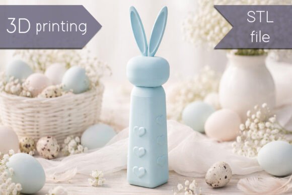 Easter Bunny Decor Stl File 3d Printing · Creative Fabrica