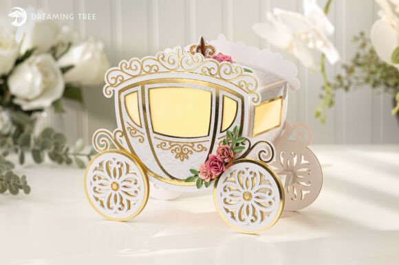 Enchanted Wedding Carriage SVG