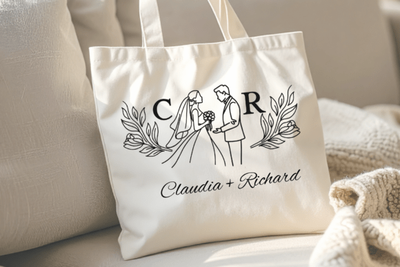 Floral Wedding Couple Font - Preview 4