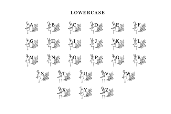 Floral Wedding Couple Font - Preview 6