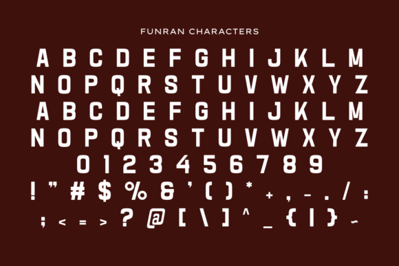 Funran Font - Preview 1
