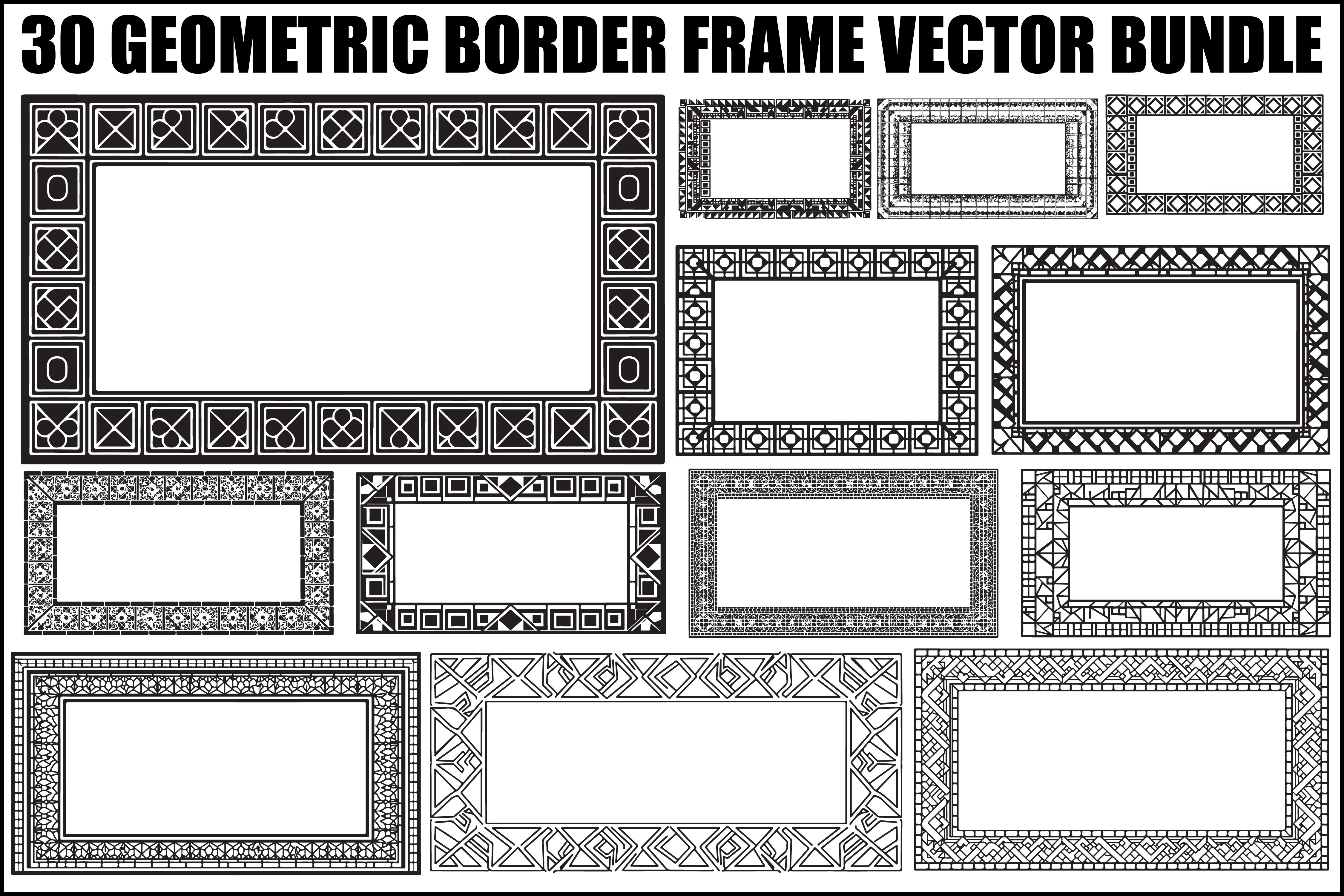 Geometric Border Frame Bundle