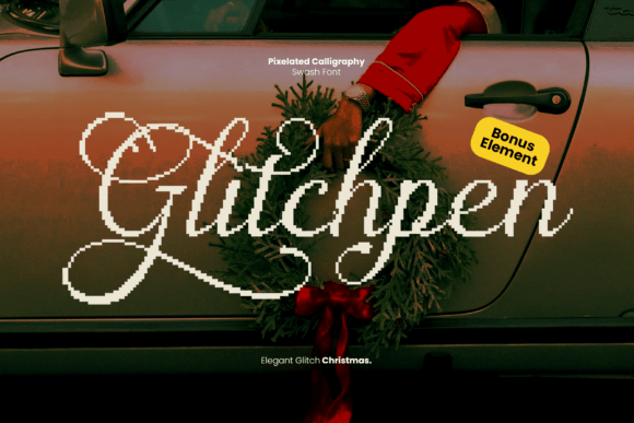Glitchpen Font - Lettering Fonts Aesthetic