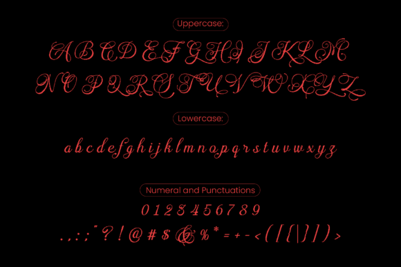 Glitchpen Font PNG with transparent background - Preview 2