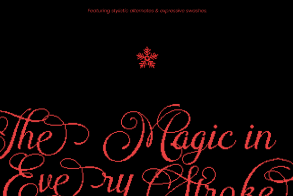 Glitchpen Font PNG with transparent background - Preview 4