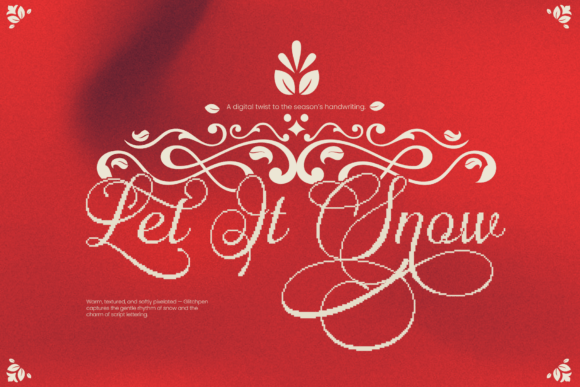 Glitchpen Font PNG with transparent background - Preview 5