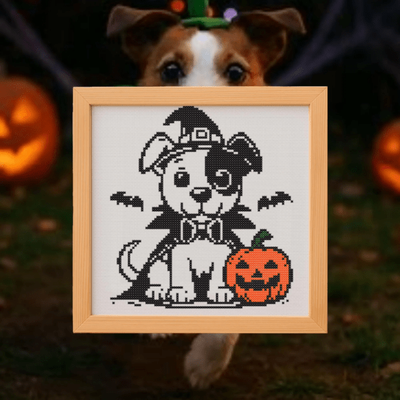 🐕Halloween Jack Russell Cross Stitch