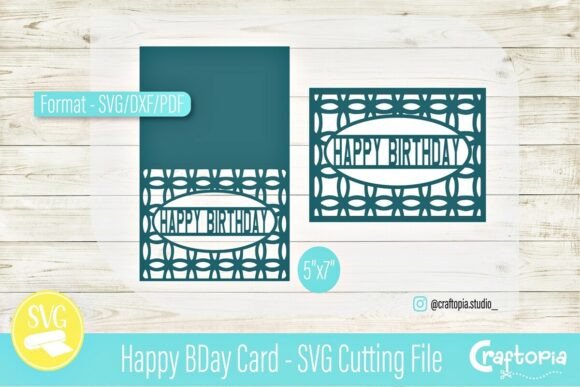 Happy Birthday Card – SVG Cutting File