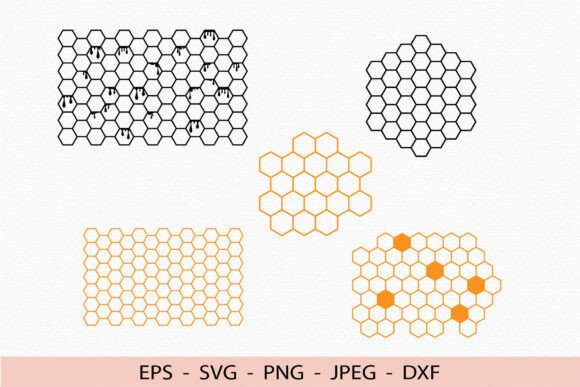 Honeycomb Svg Cricut Dxf Bumble Bee Png