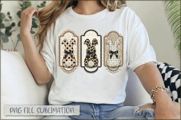 Leopard Easter Bunny Coquette PNG