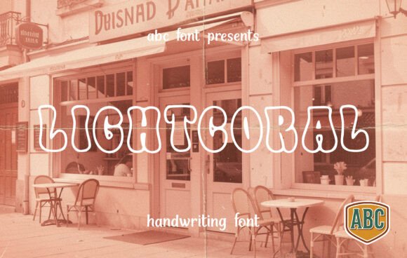 Lightcoral Font - Bubble Lettering Fonts