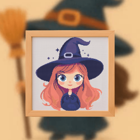🧙🏻Lil Witch Cross Stitch Pattern