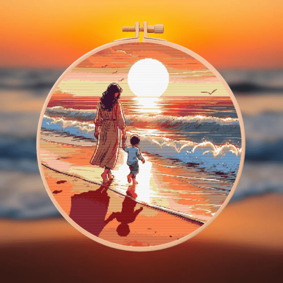 👣Little Footprints Cross Stitch Pattern