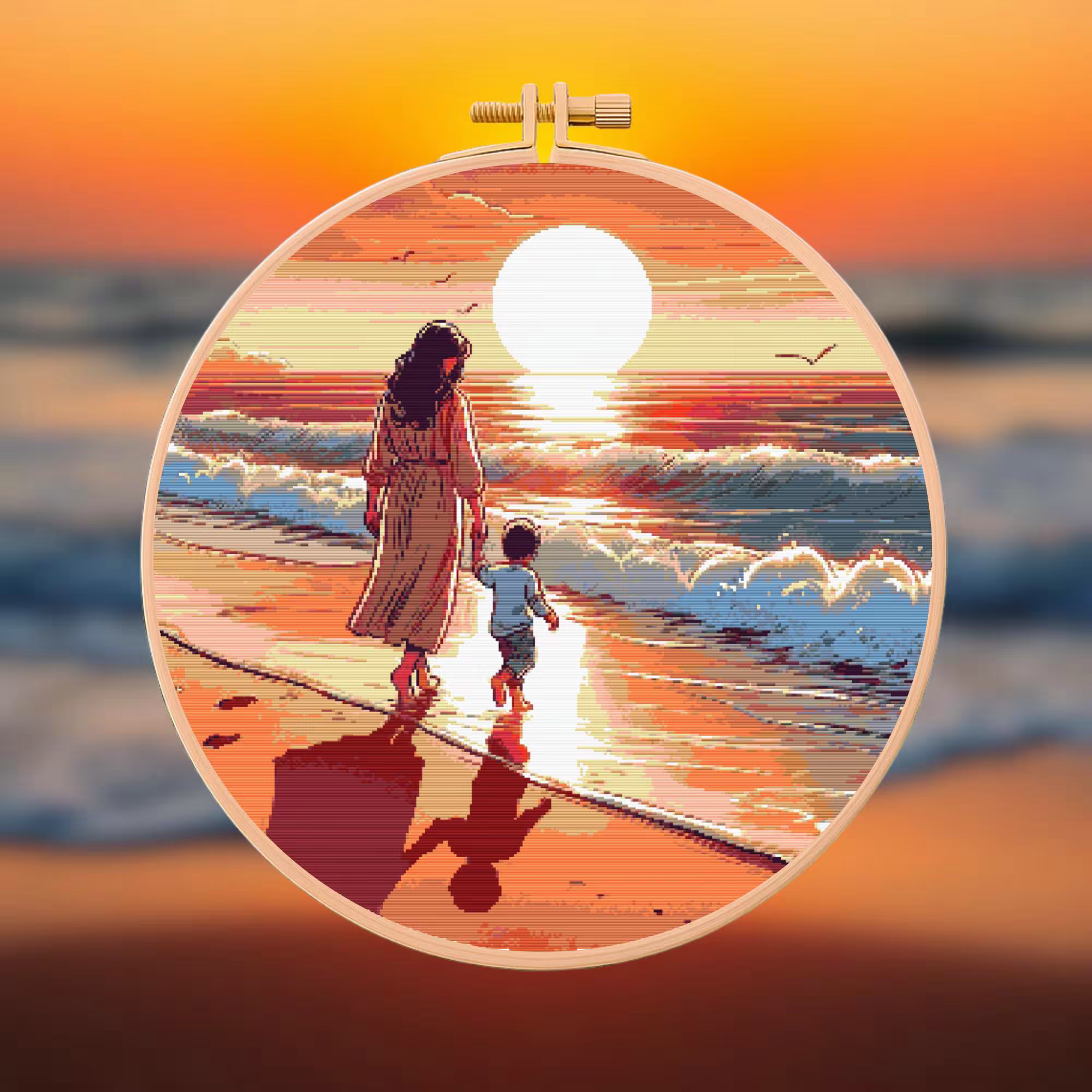 👣Little Footprints Cross Stitch Pattern