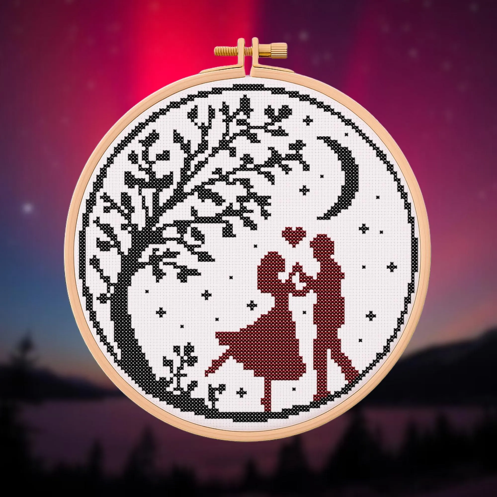 🌙 Moonlit Waltz Cross Stitch Pattern