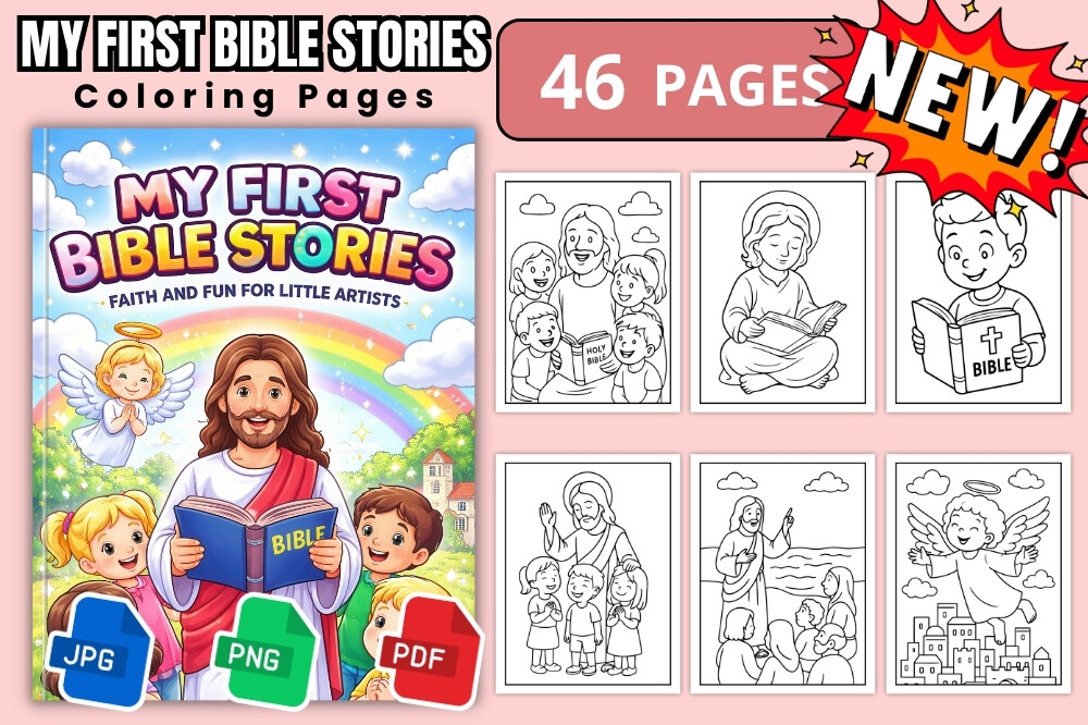 My First Bible Stories Coloring Book