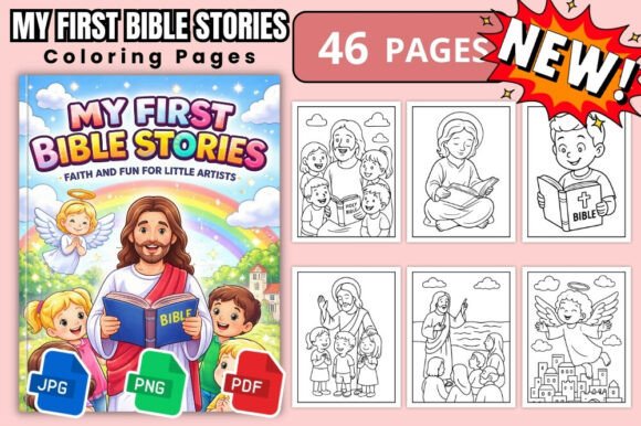 My First Bible Stories Coloring Book