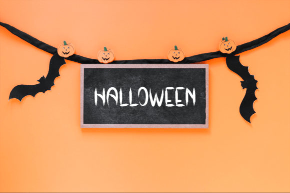 Party Ghost Font PNG with transparent background - Preview 4