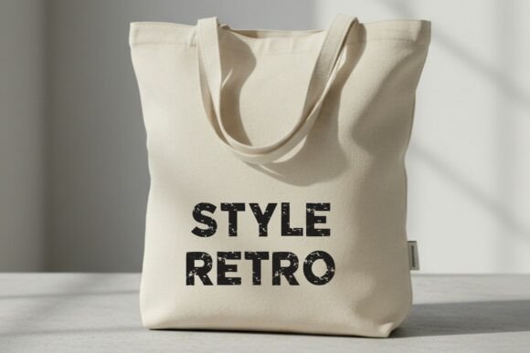 Rought Vintage Font PNG with transparent background - Preview 3