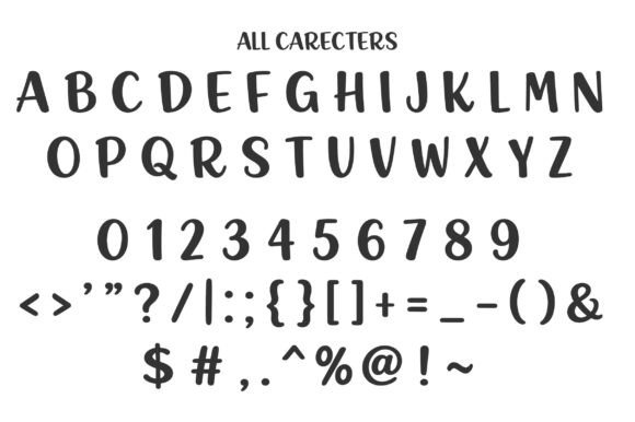 Rounded Charm Font PNG with transparent background - Preview 2