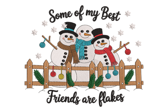 Snowman Best Friends Scene