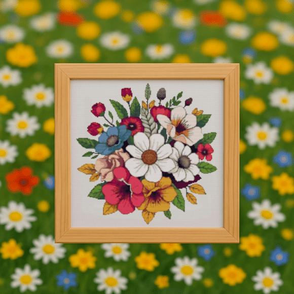 💐Summer Bouquet Cross Stitch Pattern