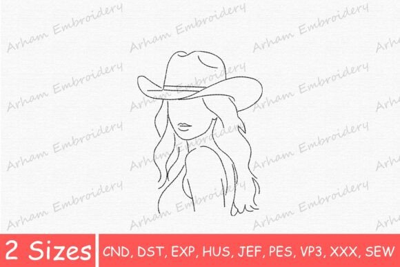 Western Cowgirl with Cowboy Hat