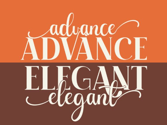 Advance Elegant Font - Preview 4